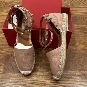 Valentino Garavani Women's Blush Studded Espadrilles